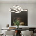 Acrylic Twist Pendant Lamp Modern Minimalist Pendant Light Bedroom Living Room