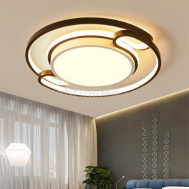 Unique Flush Mount Creative Circular Combination Ceiling Light Bedroom Living Room