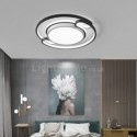 Unique Flush Mount Creative Circular Combination Ceiling Light Bedroom Living Room