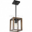 Vintage Wood Pendant Lamp Single Light Decor Lamp Kitchen Island Living Room