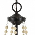 Retro Wooden Beads Pendant Lamp Beaded Chandelier Bedroom Living Room