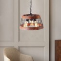 Vintage Wood+Iron Pendant Lamp 3 Light Decor Light Fixture Kitchen Island Living Room