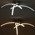 Simple Flush Mount Arc-Shaped Acrylic Cross Ceiling Light Bedroom Hallway