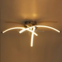 Simple Flush Mount Arc-Shaped Acrylic Cross Ceiling Light Bedroom Hallway