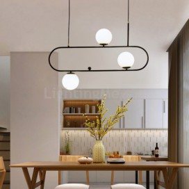 Modern Simple Magic Bean Pendant Light Horizontal Pendant Lamp Bedroom Office