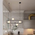 Modern Simple Magic Bean Pendant Light Horizontal Pendant Lamp Bedroom Office