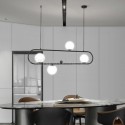 Modern Simple Magic Bean Pendant Light Horizontal Pendant Lamp Bedroom Office