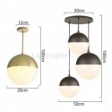 Modern Glass Ball Pendant Light Kitchen Island Ideas Office Lamp