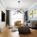 Modern Simple Satellite Pendant Light Iron Pendant Lamp Bedroom Living Room