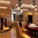 Modern Black Iron Flush Mount Tree Branch Ceiling Light Living Room Hallway