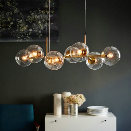 Contemporary Magic Bean Pendant Lamp Simple 8 Lights Living Room Dining Room