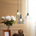 Vintage Style Glass Pendant Lamp Simple 3 Lights Kitchen Island Idea Cafe