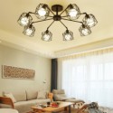 Modern Bird Cage Pendant Lamp Iron Decorative Lighting Bedroom Living Room