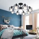 Modern Bird Cage Pendant Lamp Iron Decorative Lighting Bedroom Living Room