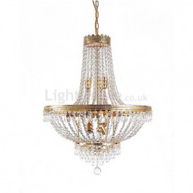 12 Light Elegant Crystal Chandelier Living Room Dining Room Light Fixture