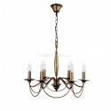 6-Light Vintage Chandelier Wrought Iron Pendant Lamp Living Room Study