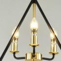 Contemporary Simple Triangle Pendant Lamp Wrought Iron Lighting Bedroom Living Room