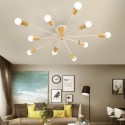 Modern Magic Beans Flush Mount Wood Branch Chandelier Bedroom Living Room