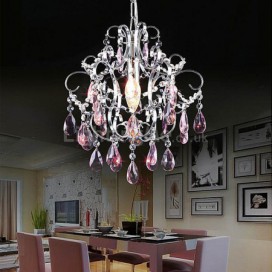 Modern Elegant Crystal Pendant Light Living Room Bedroom