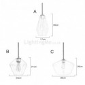 Modern Simple Glass Pendant Light Bedroom Bar