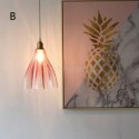 Nordic Petal Pendant Light Coloured Glass Mini Pendant Light Bedroom Restaurant