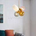 Nordic Unique Pendant Light Coloured Glass Princess Balloon Light Bedroom Children