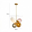 Nordic Unique Pendant Light Coloured Glass Princess Balloon Light Bedroom Children