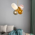 Nordic Unique Pendant Light Coloured Glass Princess Balloon Light Bedroom Children