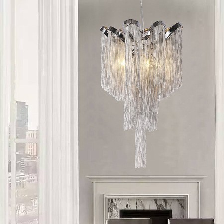 Modern Elegant Tassel Pendant Light Bedroom Living Room