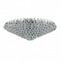 European Style Crystal Flush Mount Round Shape Ceiling Light Bedroom Living Room