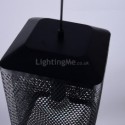 Modern Hollow out Pendant Light Black Color Bedroom Living Room Light Fixture