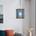 Modern Iron Wrought Pendant Light Colorful Study Living Room Light Fixture