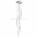 Modern Large Cluster Pendant Light Long Pendant Crystal Chandelier Duplex Staircase