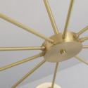 Nordic Brass Sputnik Chandelier Magic Bean Glass Ceiling Light Living Room Study