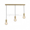 Nordic Brass 3 Pendant Cluster Light for Kitchen Island Creative Minimalist Light Fixture