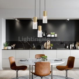 Glass Cluster Pendant Light Brass Pendant Light Creative Minimalist Light Fixture Bedroom Living Room