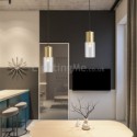 Glass Cluster Pendant Light Brass Pendant Light Creative Minimalist Light Fixture Bedroom Living Room