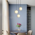 Nordic Brass Pendant Light Glass Ball Light Fixture Bedroom living Room