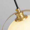 Nordic Brass Pendant Light Glass Ball Light Fixture Bedroom living Room