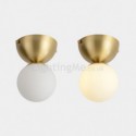 Nordic Brass Mini Flush Mount Ceiling Light Foyer Hallway Lighting Aisle