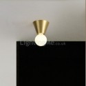 Nordic Brass Mini Flush Mount Ceiling Light Living Room Aisle