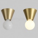 Nordic Brass Mini Flush Mount Ceiling Light Living Room Aisle