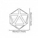 Geometric Pendant Light Diamond Shaped 3D Translucent Design