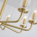 Nordic Brass Pendant Light Glass Lampshade Light Fixture Living Room Bedroom