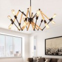 Nordic Wood Spider Pendant Light Foldable Leg Living Room Dining Room Light