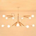 Nordic Wood Spider Pendant Light Foldable Leg Living Room Dining Room Light