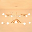 Nordic Wood Spider Pendant Light Foldable Leg Living Room Dining Room Light