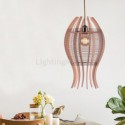 DIY Nordic Wood Fish Pendant Light