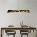 3D Natural Stone Chandelier Translucent Shade Modern Pendant Light