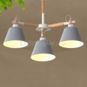 Modern Macaron Pendant Light Creative Wood Chandelier Study Living Room